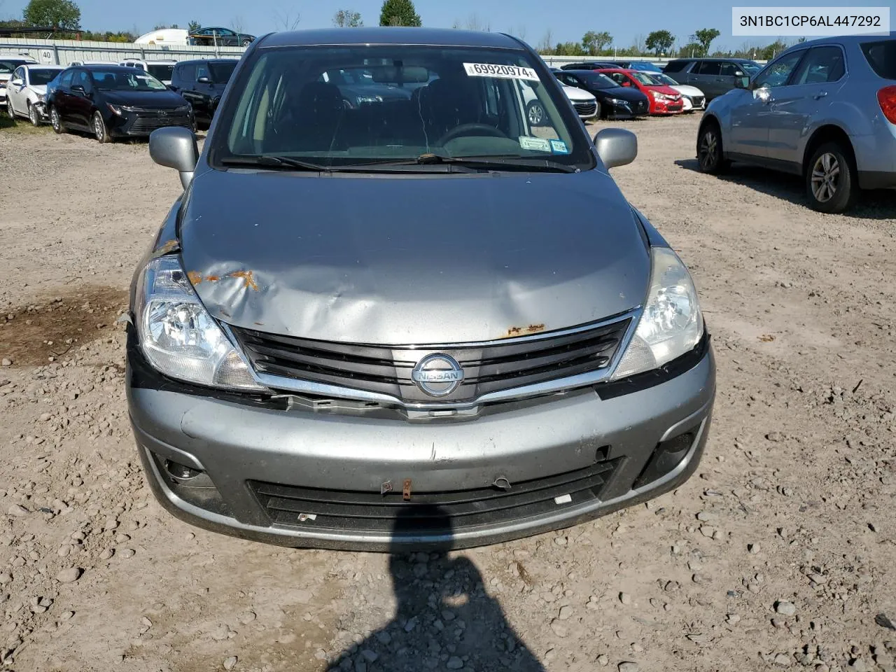 2010 Nissan Versa S VIN: 3N1BC1CP6AL447292 Lot: 69920974