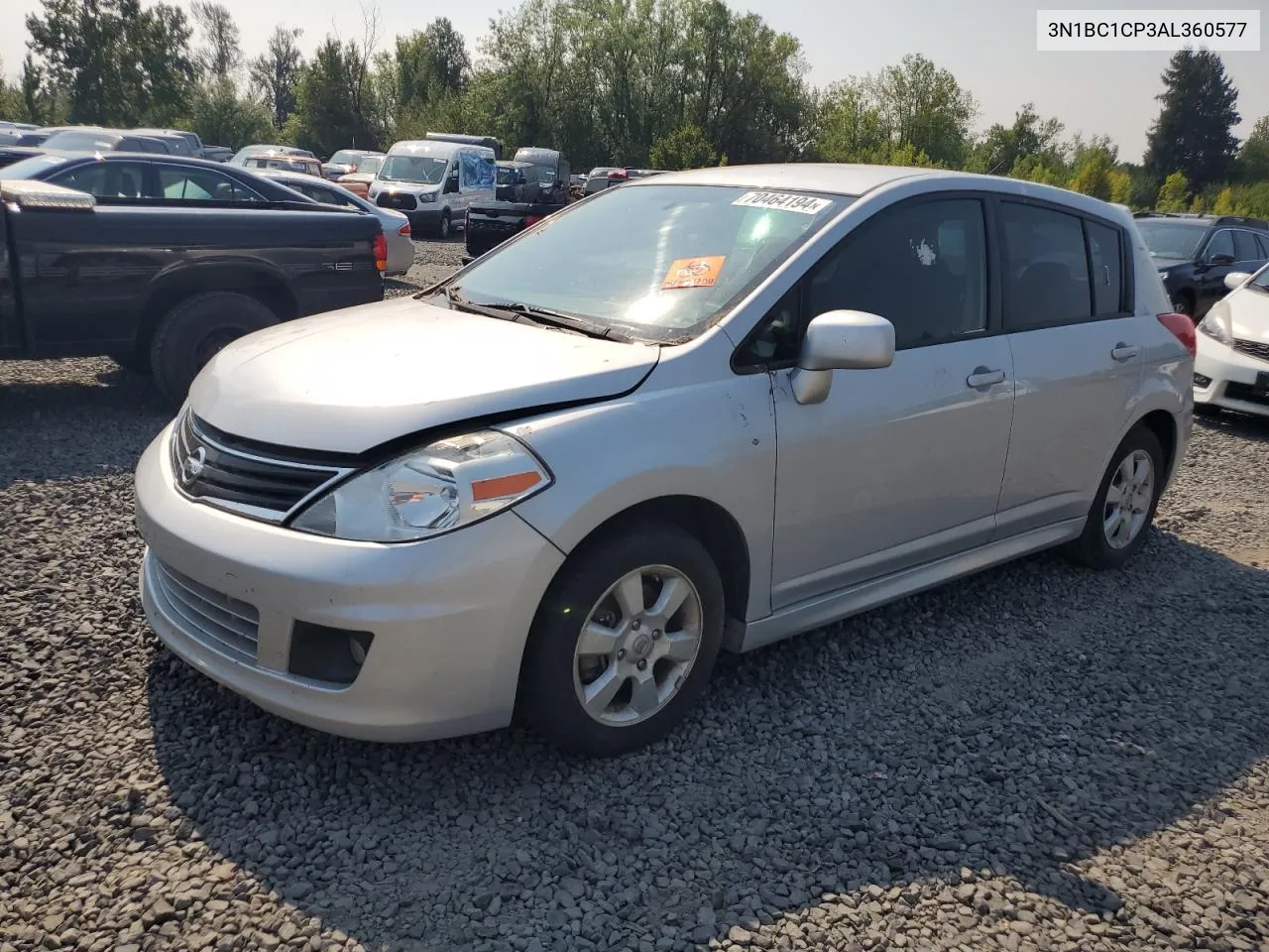 3N1BC1CP3AL360577 2010 Nissan Versa S