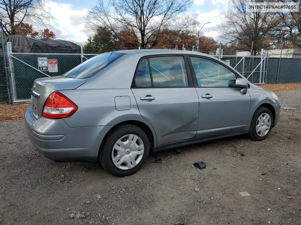 3N1BC1APXAL457665 2010 Nissan Versa S