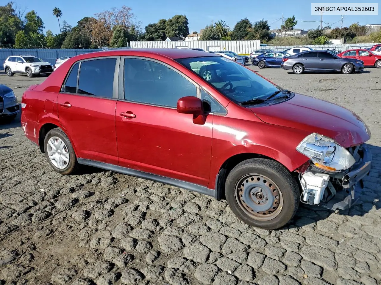 3N1BC1AP0AL352603 2010 Nissan Versa S