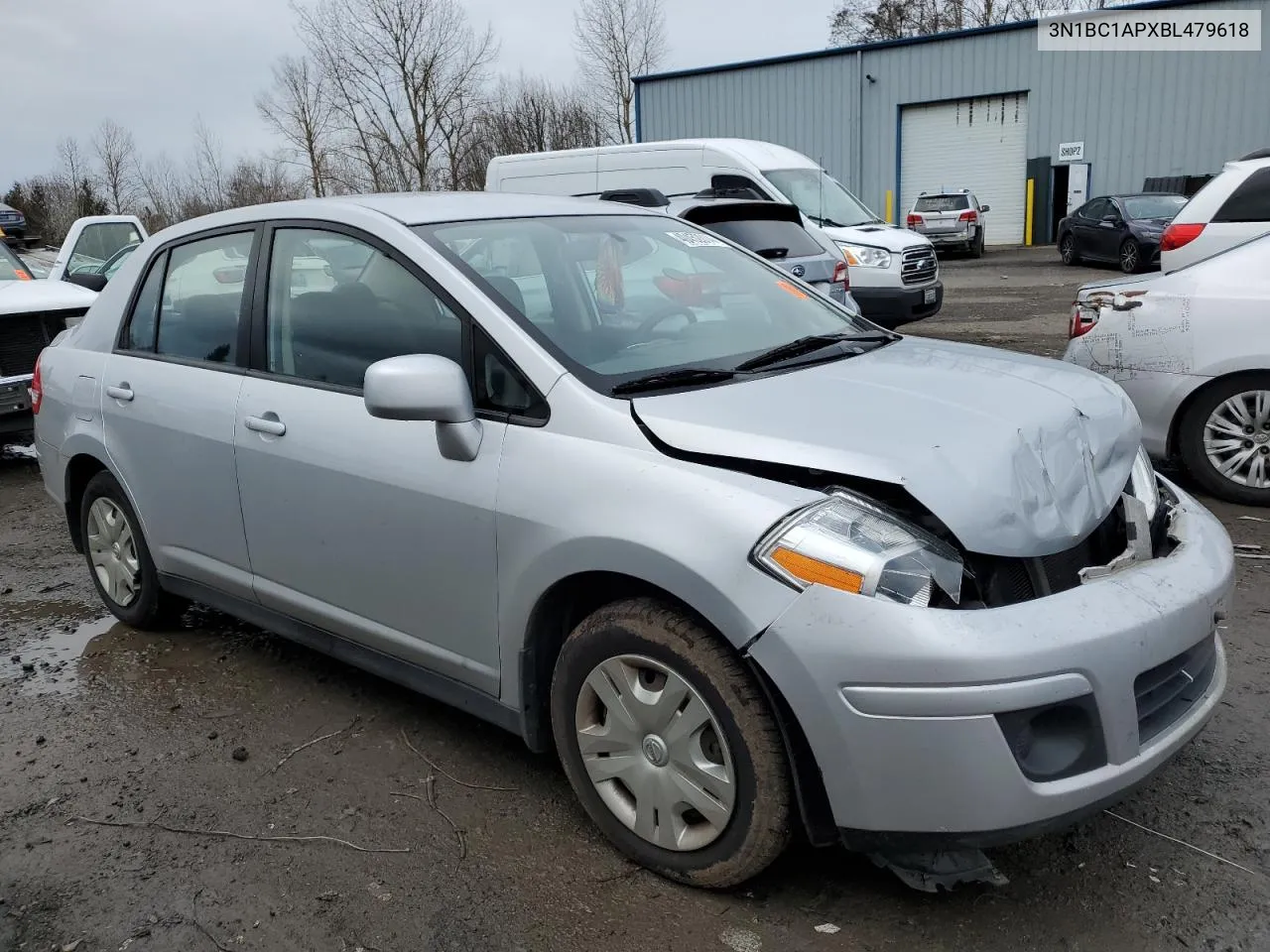 2011 Nissan Versa S VIN: 3N1BC1APXBL479618 Lot: 40452014