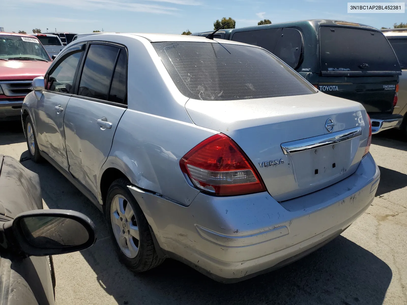 2011 Nissan Versa S VIN: 3N1BC1AP2BL452381 Lot: 56660584