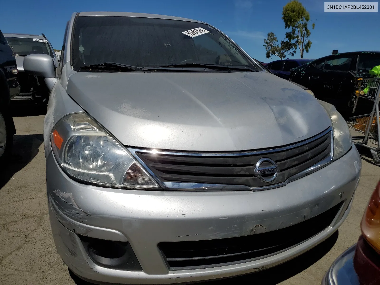 2011 Nissan Versa S VIN: 3N1BC1AP2BL452381 Lot: 56660584