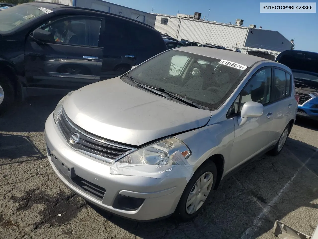 2011 Nissan Versa S VIN: 3N1BC1CP9BL428866 Lot: 61656674