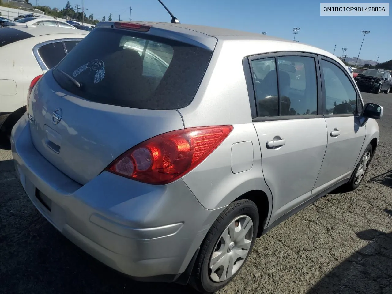 2011 Nissan Versa S VIN: 3N1BC1CP9BL428866 Lot: 61656674