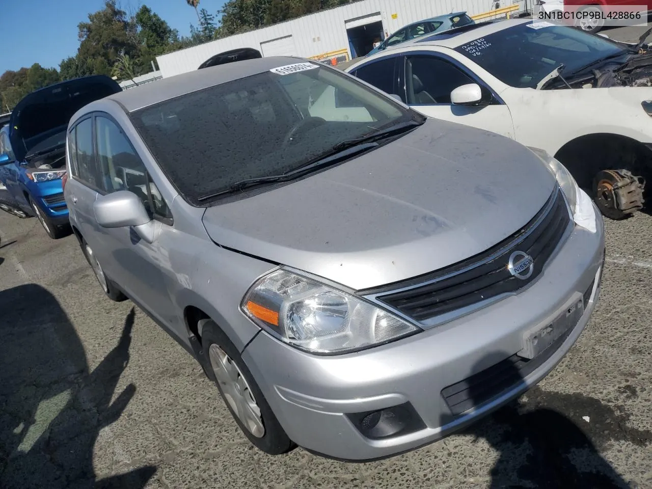 2011 Nissan Versa S VIN: 3N1BC1CP9BL428866 Lot: 61656674