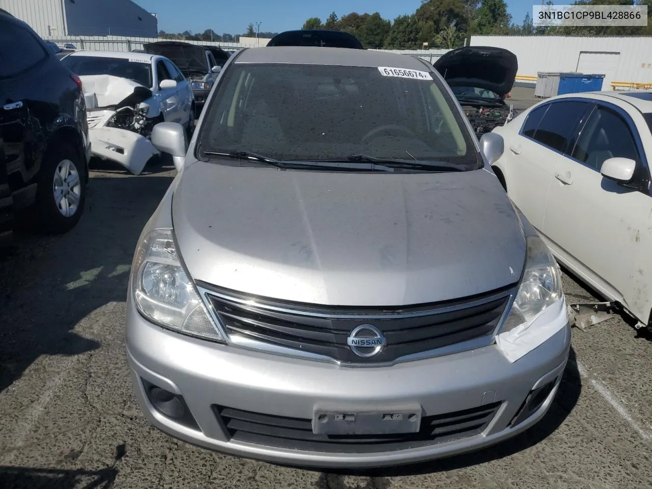 2011 Nissan Versa S VIN: 3N1BC1CP9BL428866 Lot: 61656674