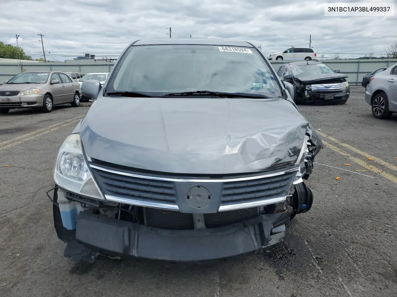 2011 Nissan Versa S VIN: 3N1BC1AP3BL499337 Lot: 68318594