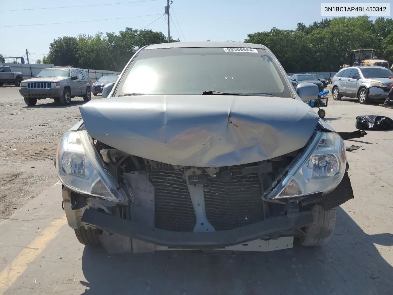 2011 Nissan Versa S VIN: 3N1BC1AP4BL450342 Lot: 68566584