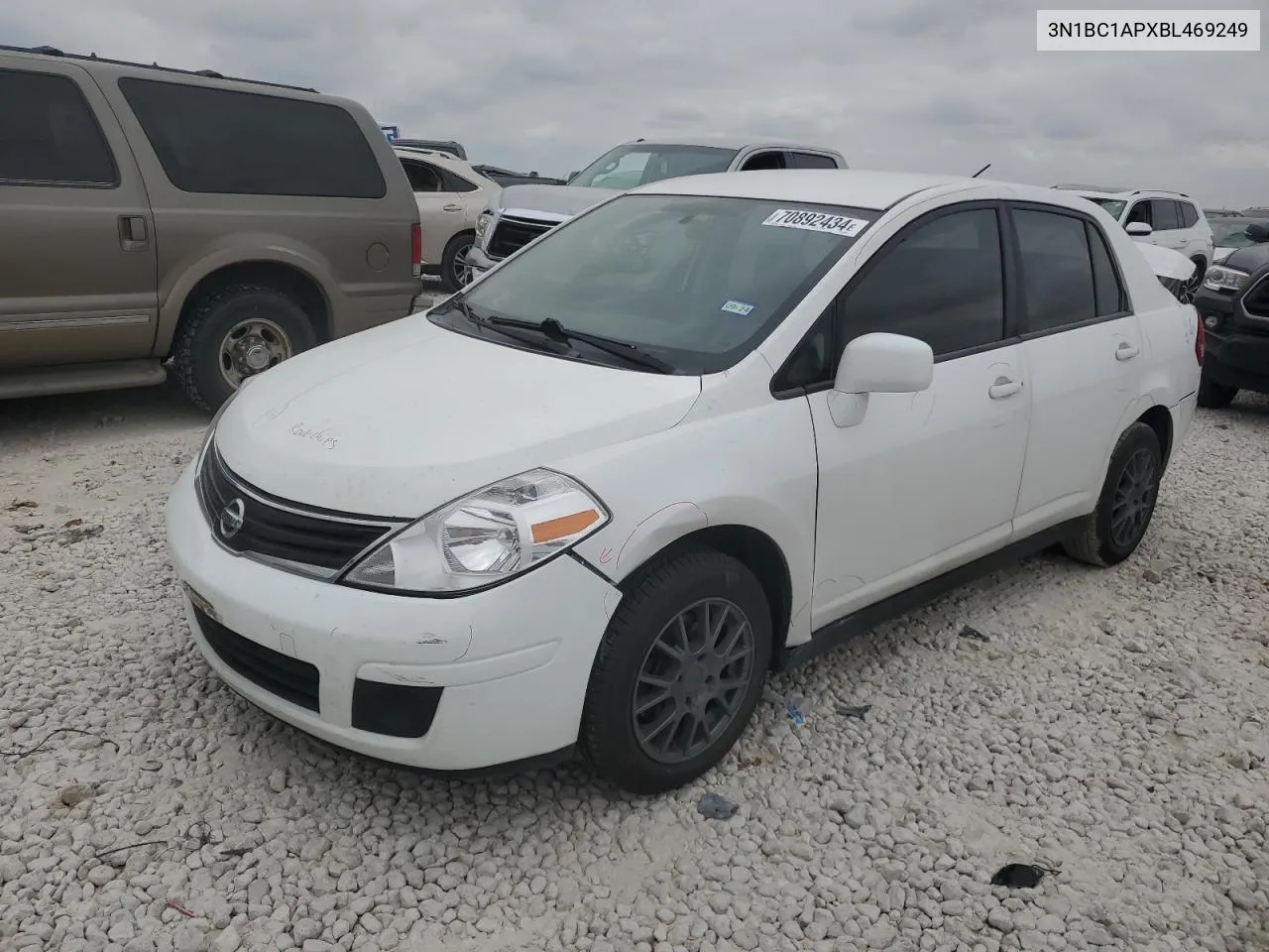 2011 Nissan Versa S VIN: 3N1BC1APXBL469249 Lot: 70892434