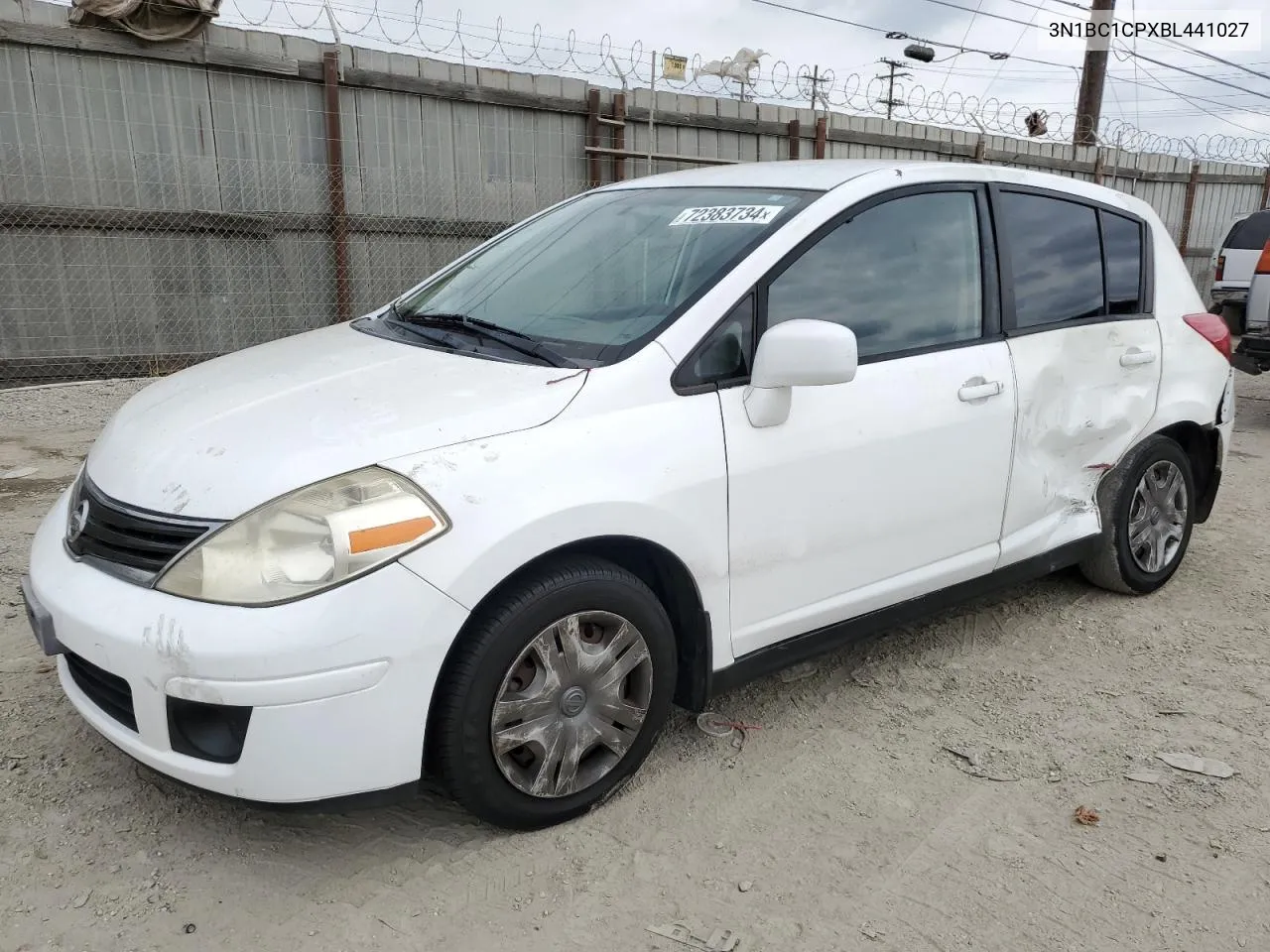 2011 Nissan Versa S VIN: 3N1BC1CPXBL441027 Lot: 72383734