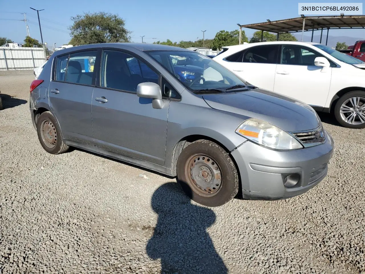 3N1BC1CP6BL492086 2011 Nissan Versa S