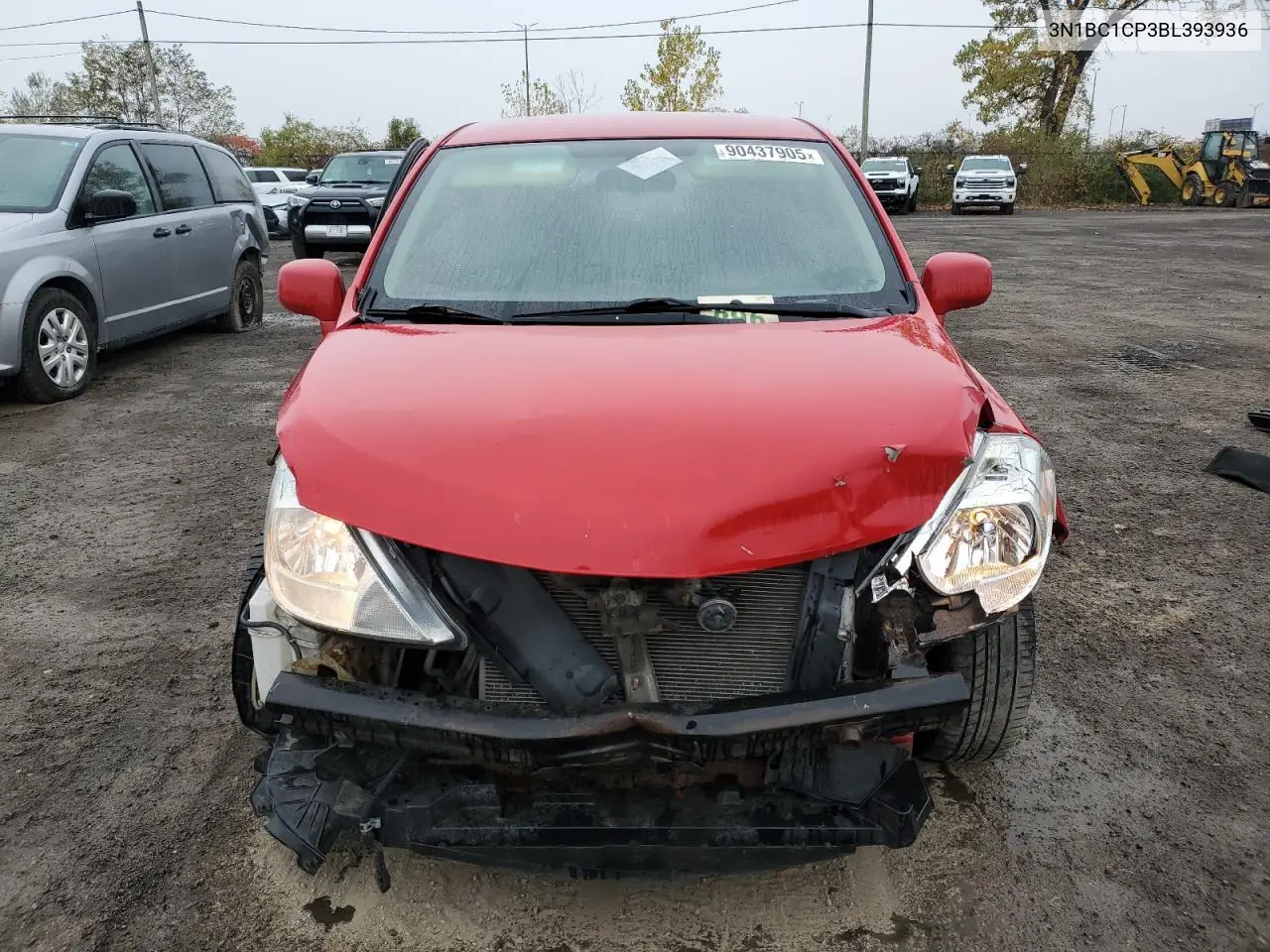 3N1BC1CP3BL393936 2011 Nissan Versa S