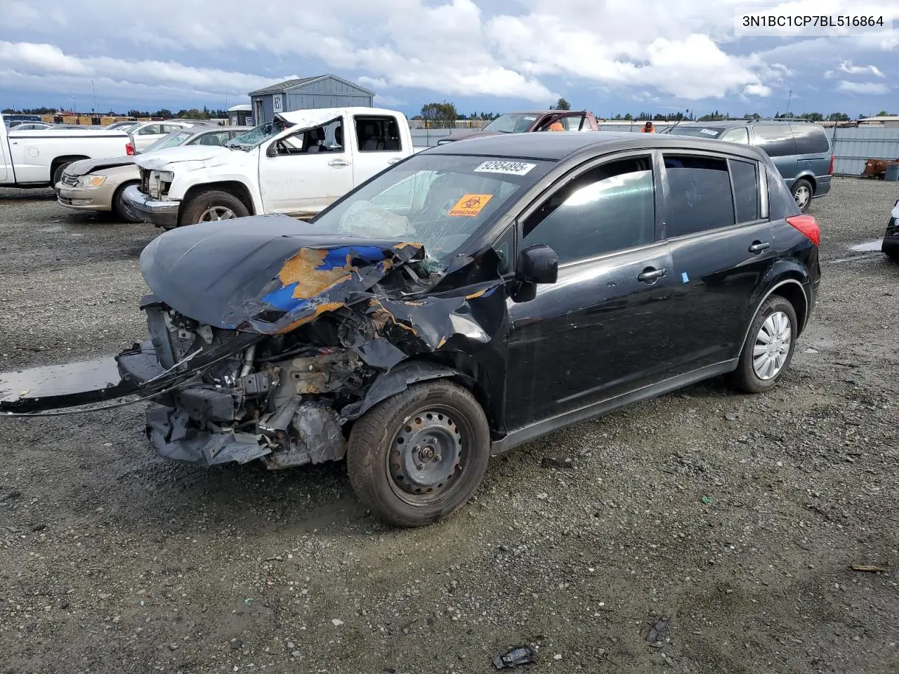 3N1BC1CP7BL516864 2011 Nissan Versa S