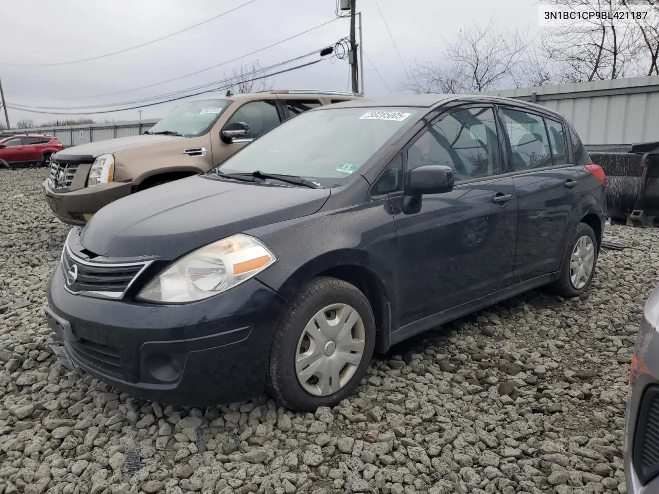 3N1BC1CP9BL421187 2011 Nissan Versa S