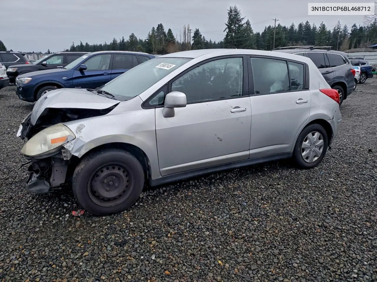 3N1BC1CP6BL468712 2011 Nissan Versa S