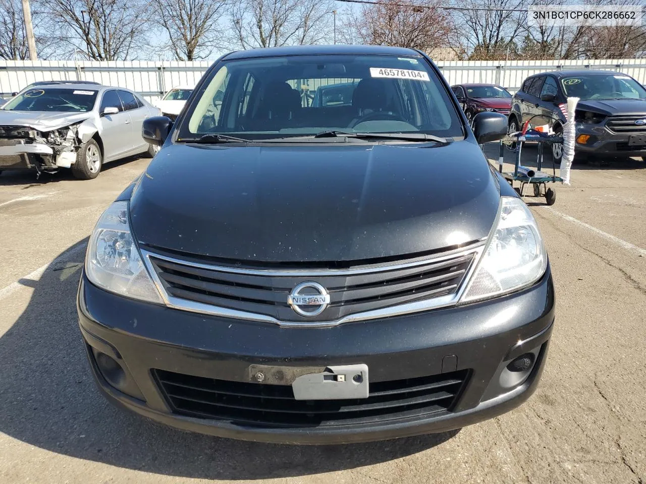 2012 Nissan Versa S VIN: 3N1BC1CP6CK286662 Lot: 46578104