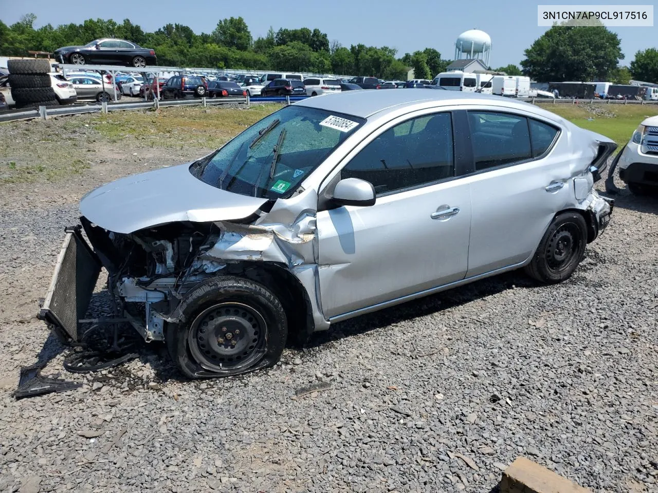 2012 Nissan Versa S VIN: 3N1CN7AP9CL917516 Lot: 57660854