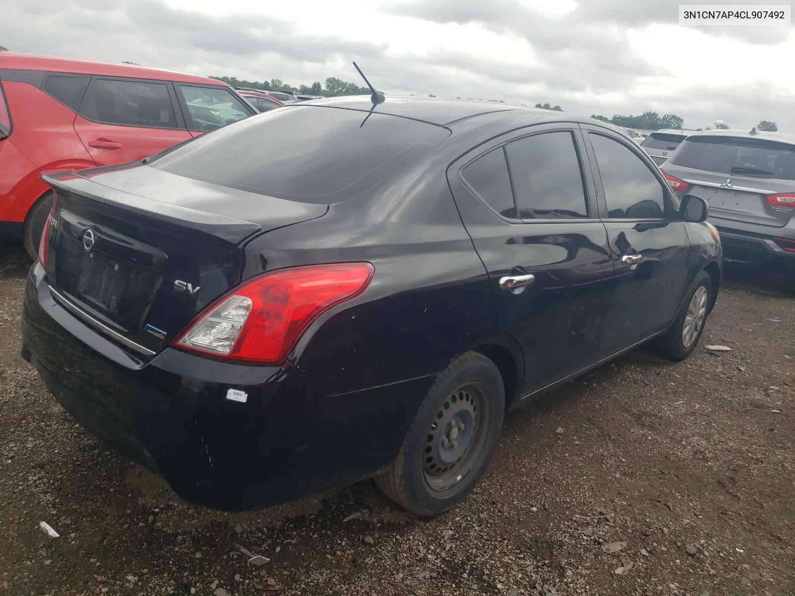 2012 Nissan Versa S VIN: 3N1CN7AP4CL907492 Lot: 65019884