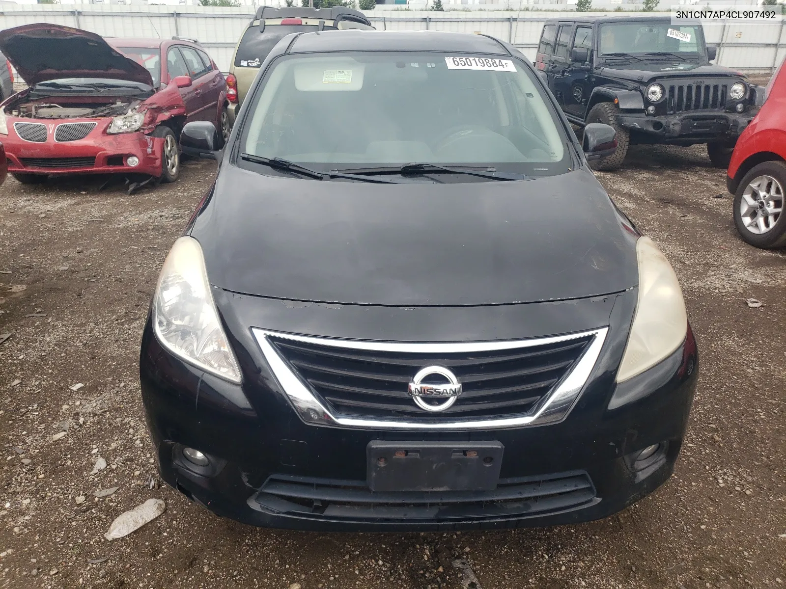 2012 Nissan Versa S VIN: 3N1CN7AP4CL907492 Lot: 65019884