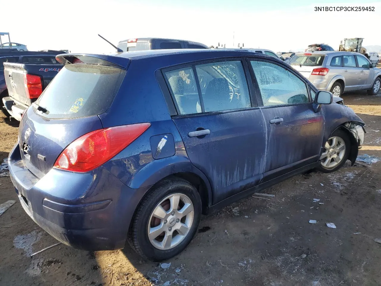 2012 Nissan Versa S VIN: 3N1BC1CP3CK259452 Lot: 67908104