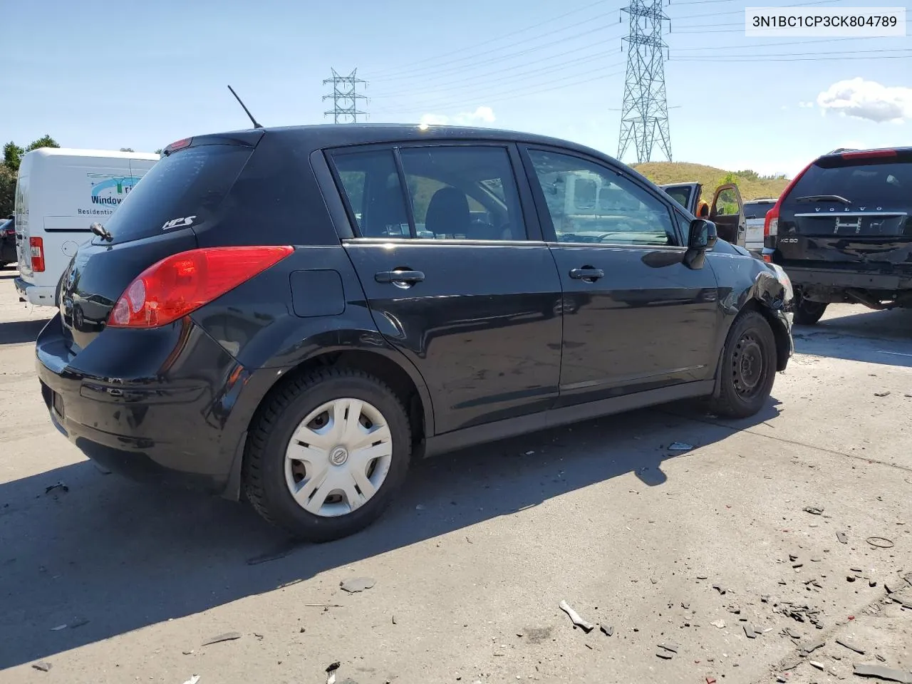 2012 Nissan Versa S VIN: 3N1BC1CP3CK804789 Lot: 69594924