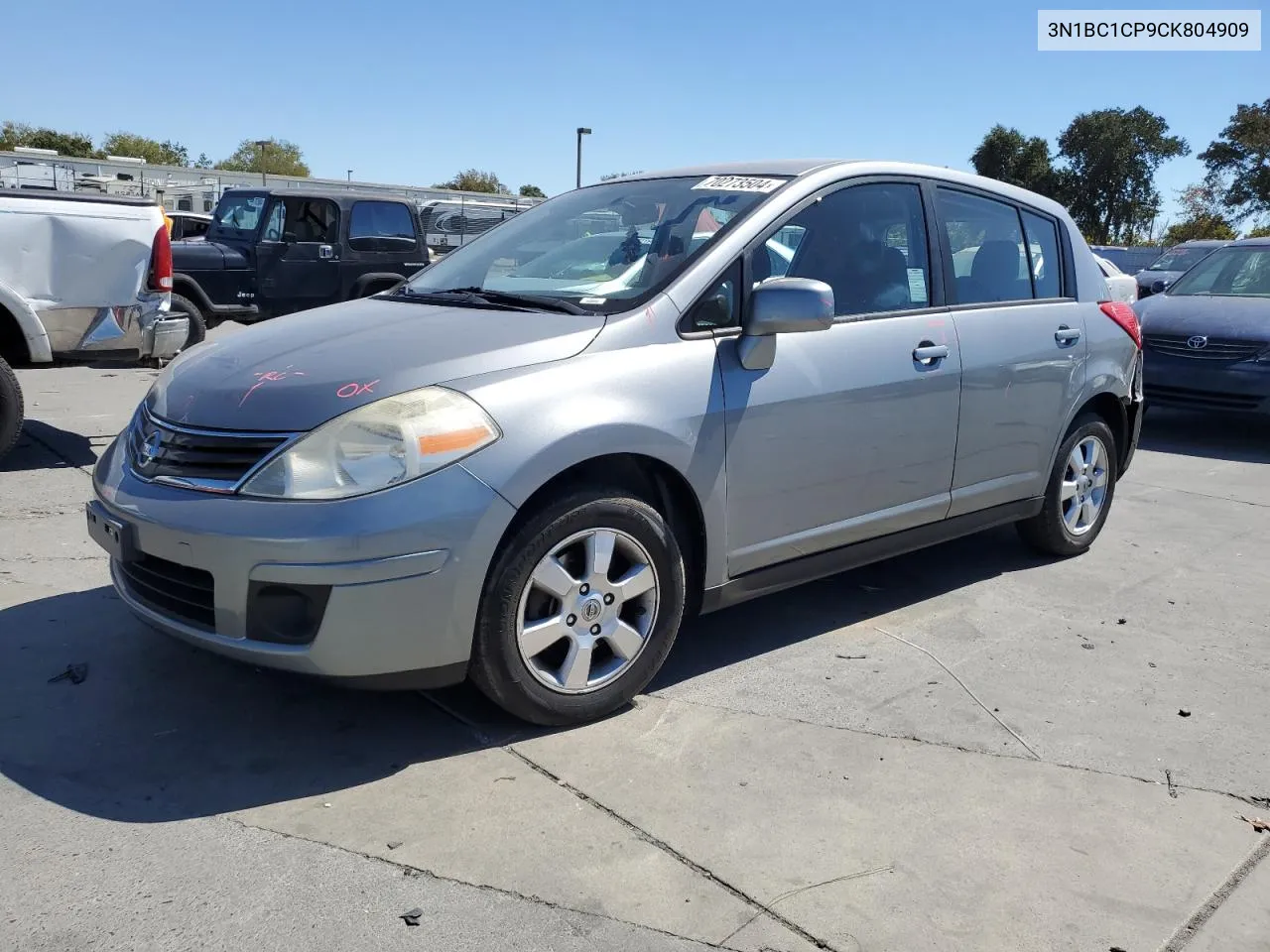 2012 Nissan Versa S VIN: 3N1BC1CP9CK804909 Lot: 70273504