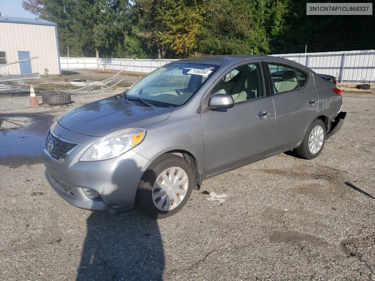 2012 Nissan Versa S VIN: 3N1CN7AP1CL868327 Lot: 71460364