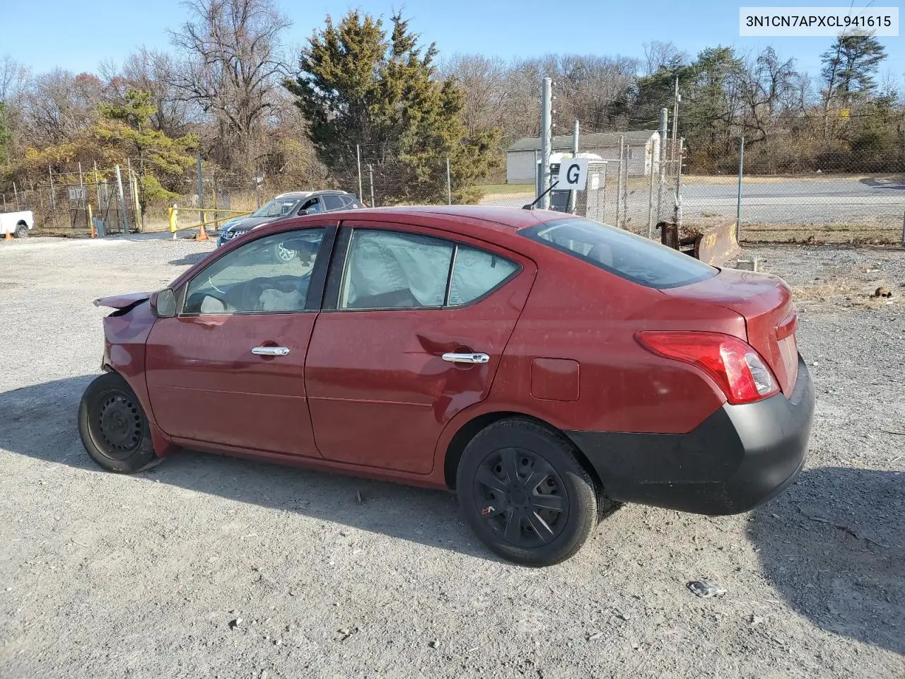 3N1CN7APXCL941615 2012 Nissan Versa S