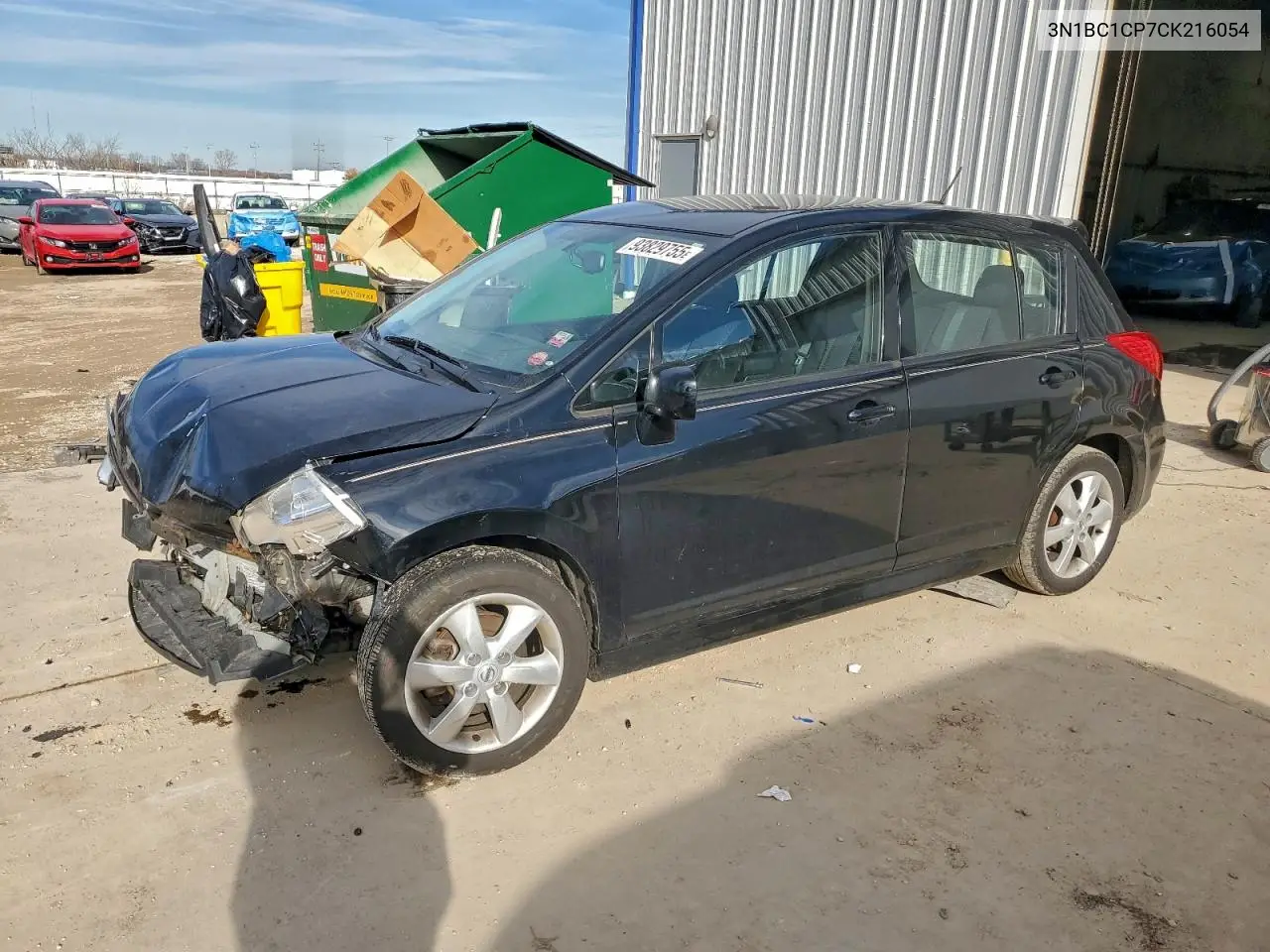 3N1BC1CP7CK216054 2012 Nissan Versa S