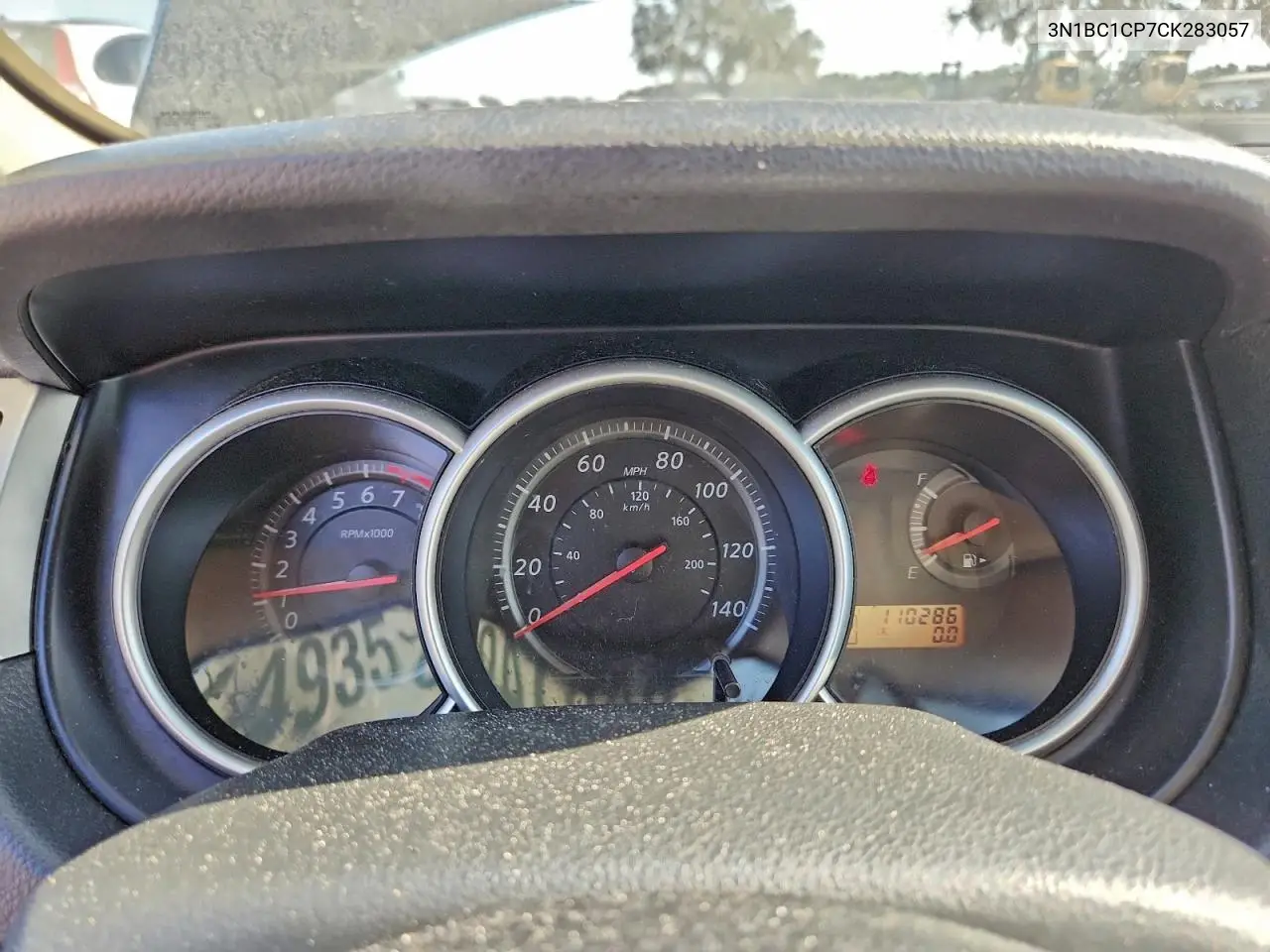 3N1BC1CP7CK283057 2012 Nissan Versa S