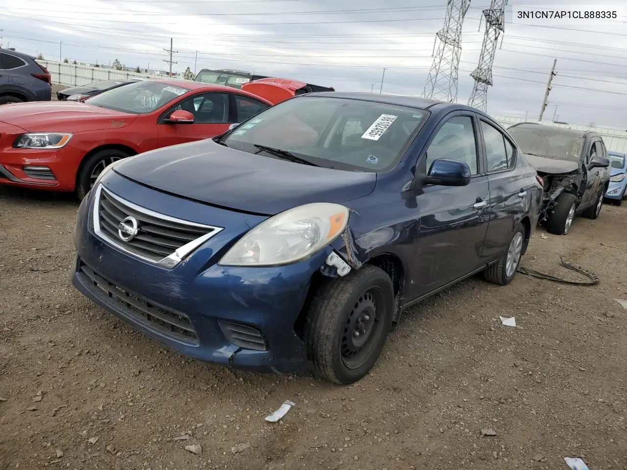3N1CN7AP1CL888335 2012 Niss Versa S