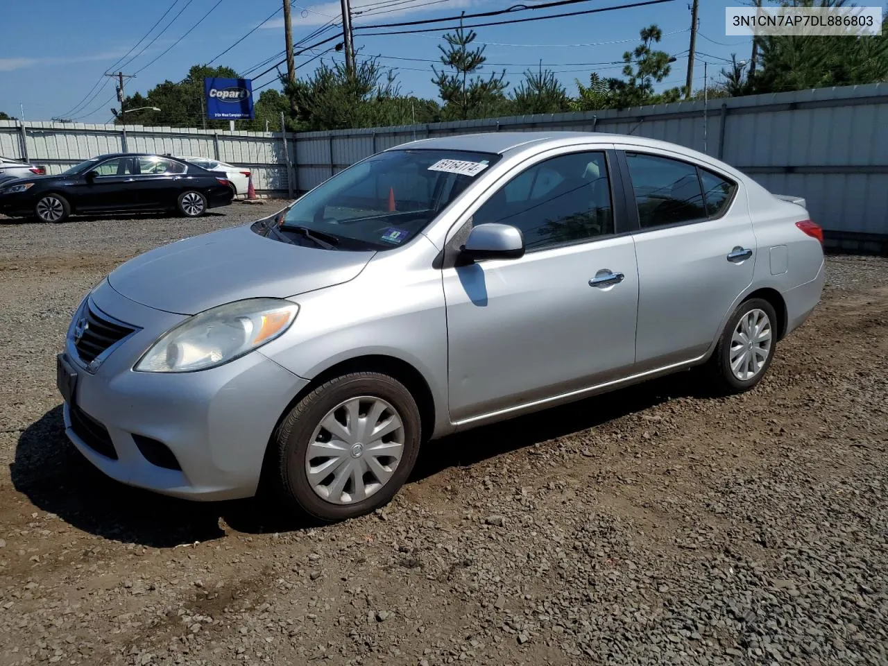 2013 Nissan Versa S VIN: 3N1CN7AP7DL886803 Lot: 69164174