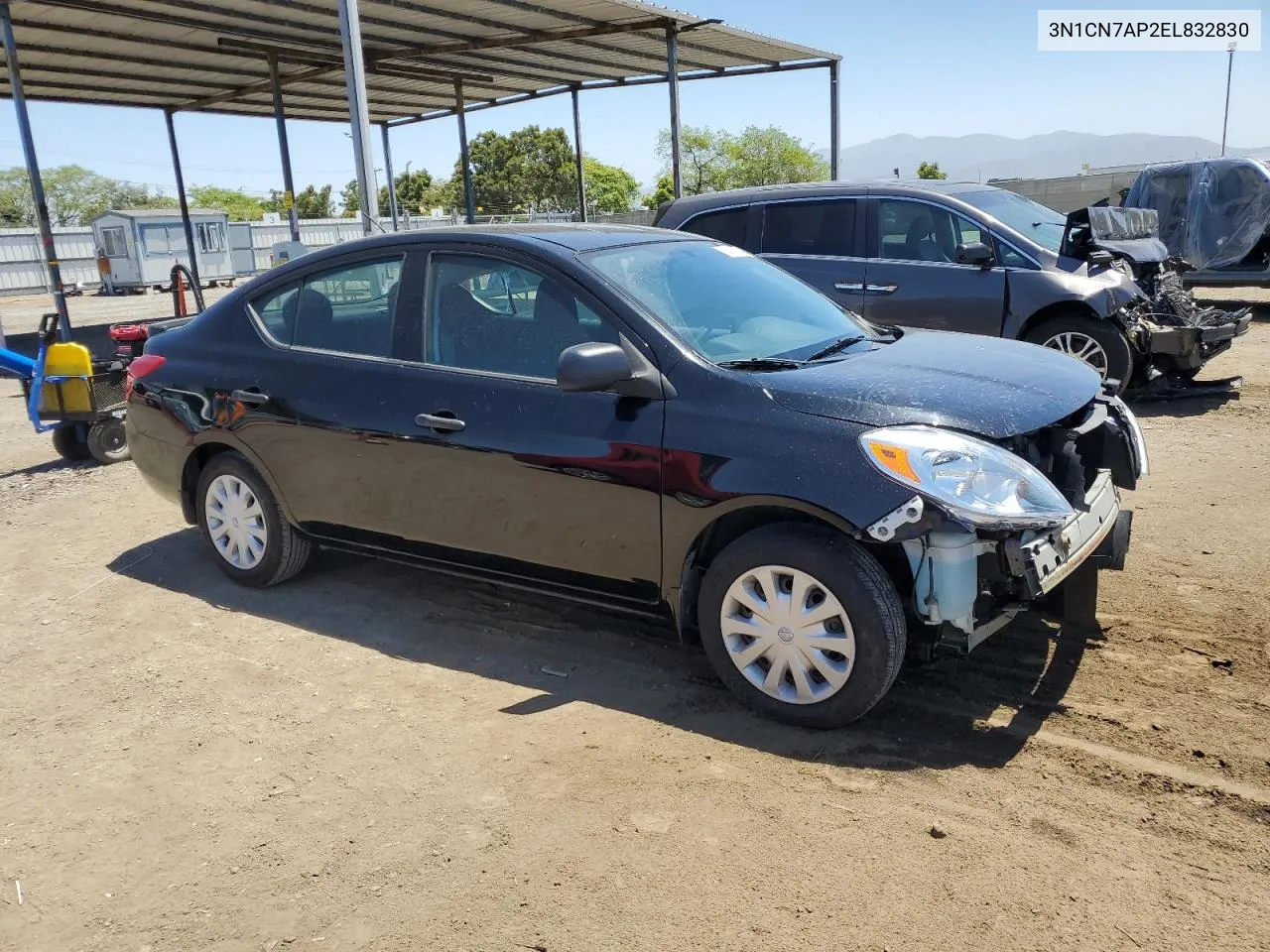 2014 Nissan Versa S VIN: 3N1CN7AP2EL832830 Lot: 60111654