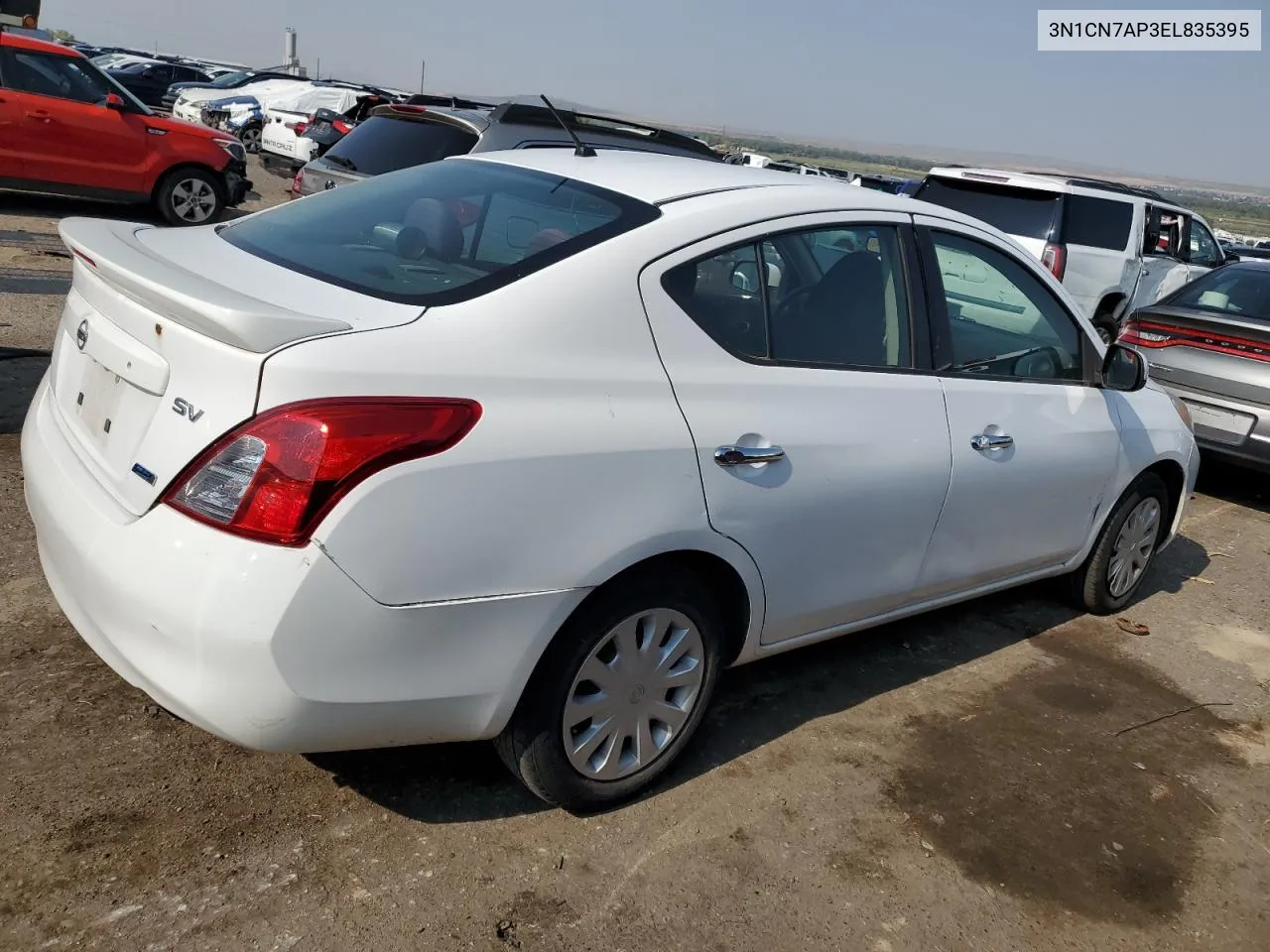 2014 Nissan Versa S VIN: 3N1CN7AP3EL835395 Lot: 64589364