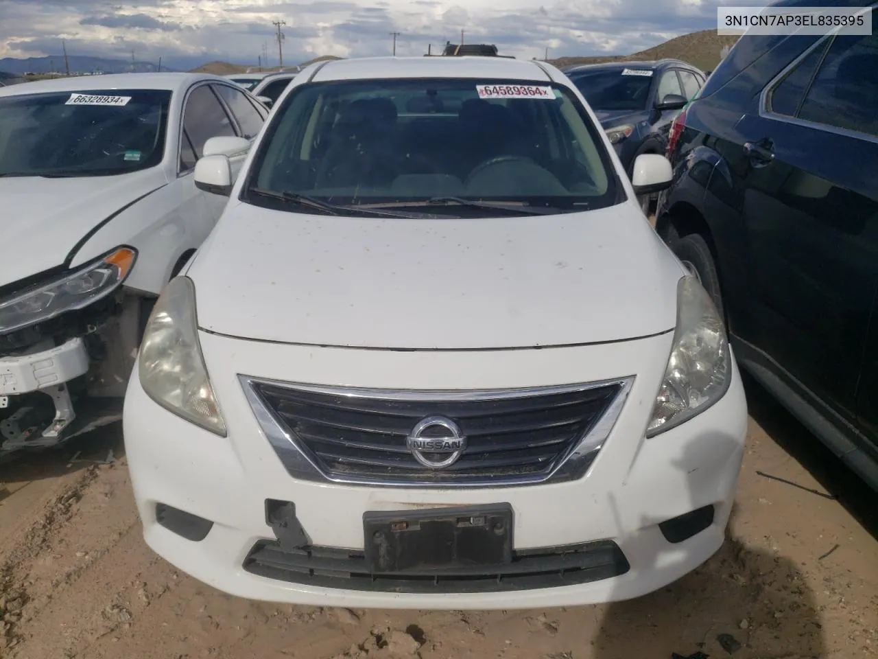 2014 Nissan Versa S VIN: 3N1CN7AP3EL835395 Lot: 64589364