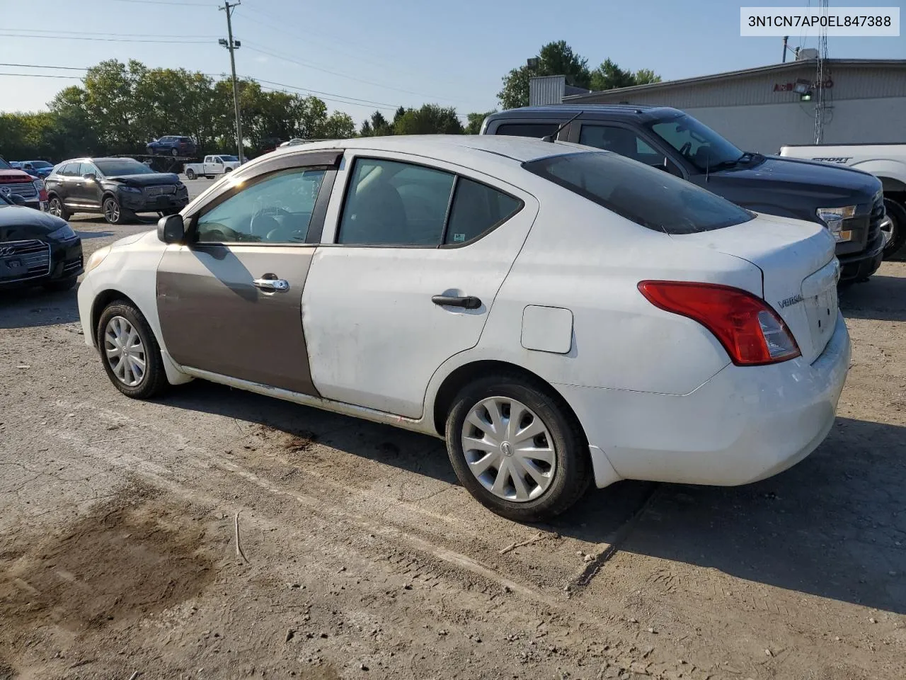 2014 Nissan Versa S VIN: 3N1CN7AP0EL847388 Lot: 67336024