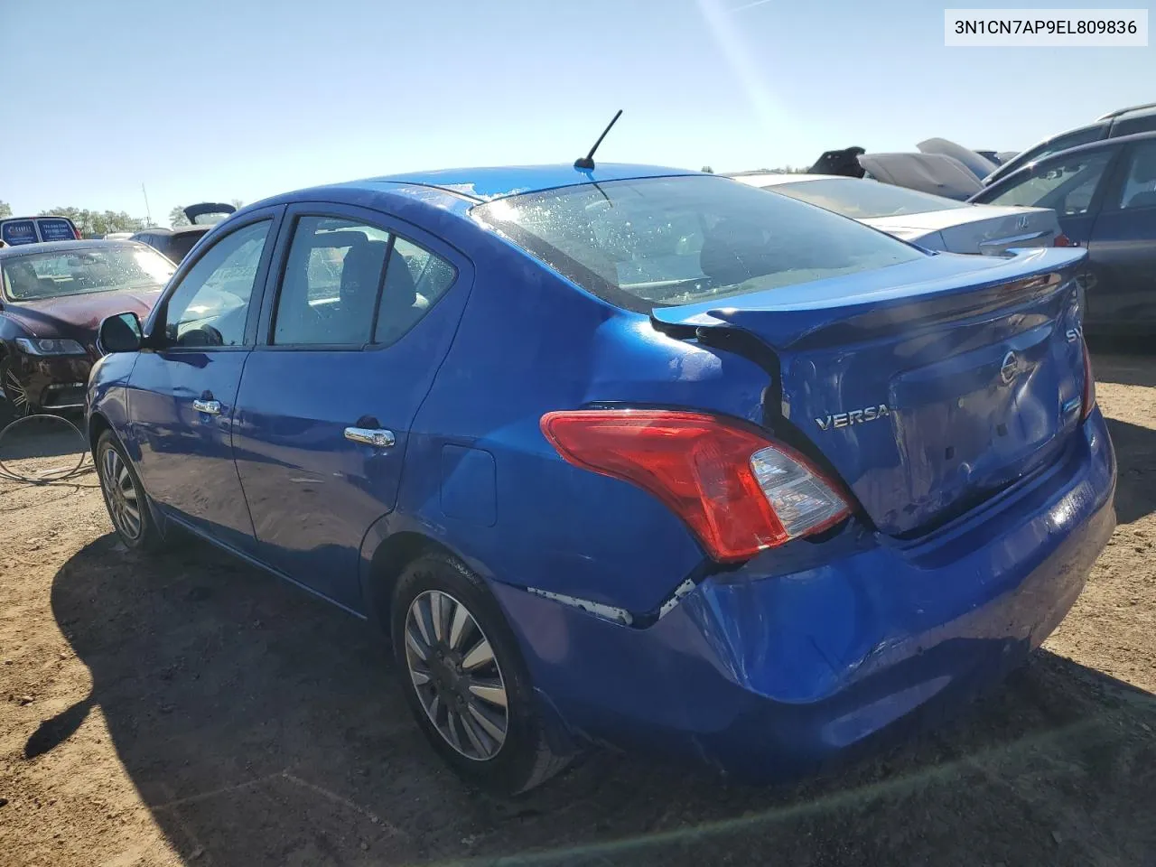 2014 Nissan Versa S VIN: 3N1CN7AP9EL809836 Lot: 70333674