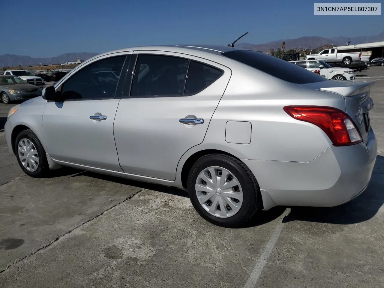 2014 Nissan Versa S VIN: 3N1CN7AP5EL807307 Lot: 72066424