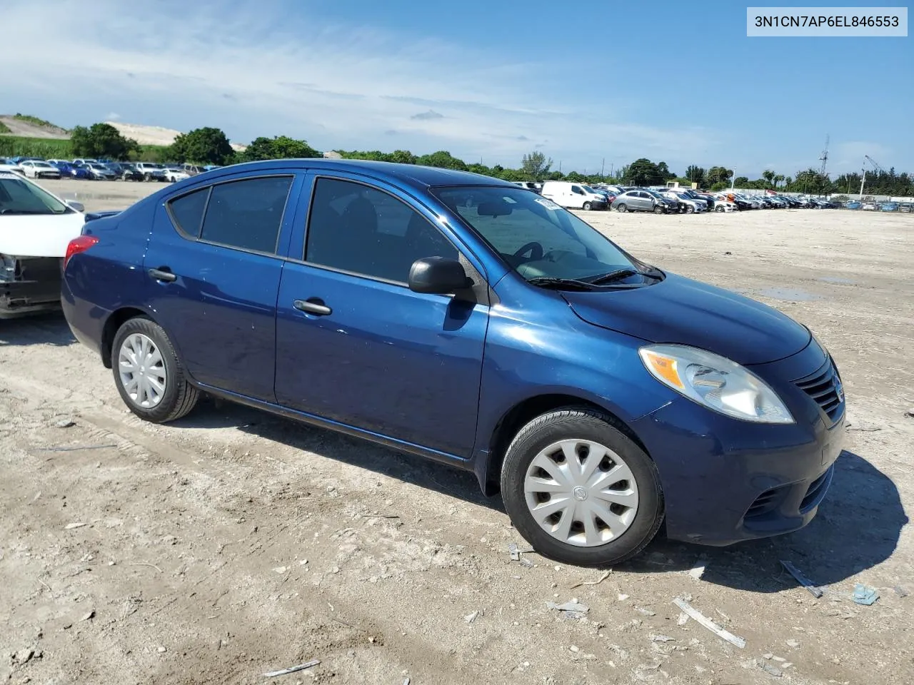 2014 Nissan Versa S VIN: 3N1CN7AP6EL846553 Lot: 72123904