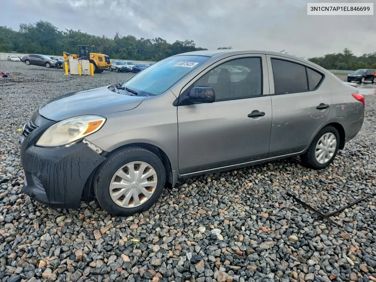 3N1CN7AP1EL846699 2014 Nissan Versa S