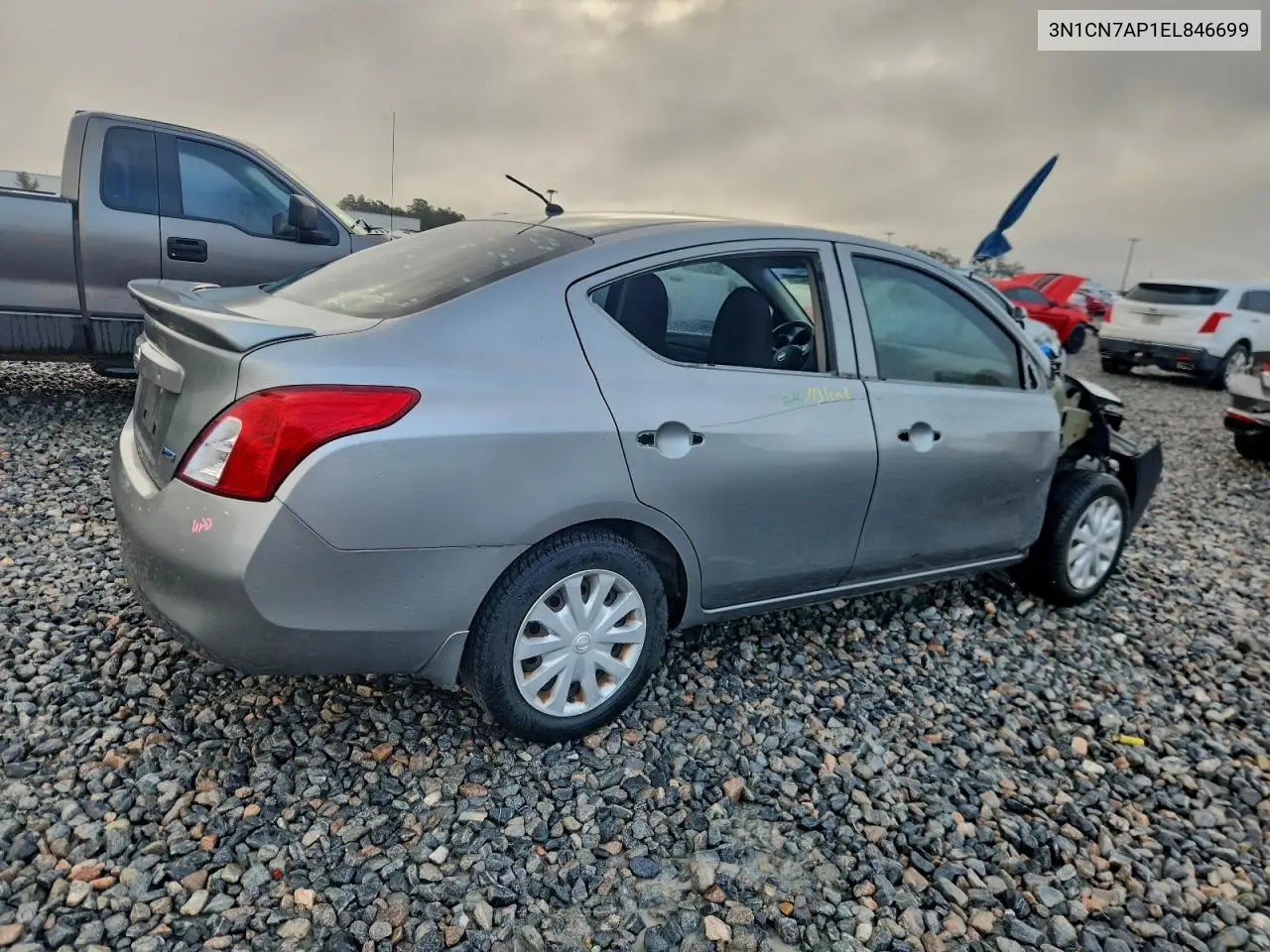 3N1CN7AP1EL846699 2014 Nissan Versa S