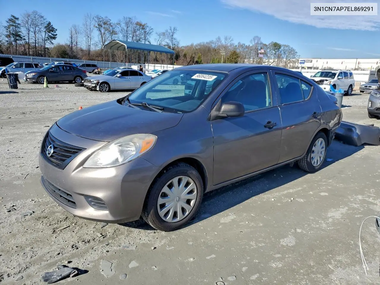 3N1CN7AP7EL869291 2014 Nissan Versa S