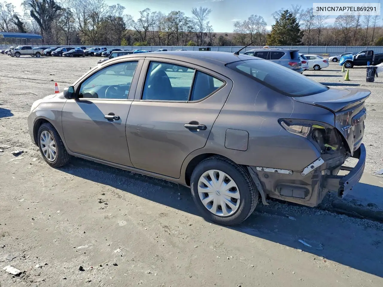 3N1CN7AP7EL869291 2014 Nissan Versa S