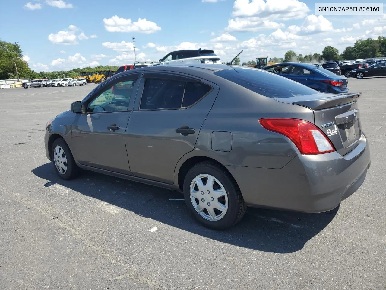 2015 Nissan Versa S VIN: 3N1CN7AP5FL806160 Lot: 65337054