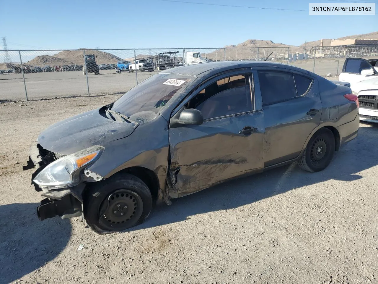 2015 Nissan Versa S VIN: 3N1CN7AP6FL878162 Lot: 69436404