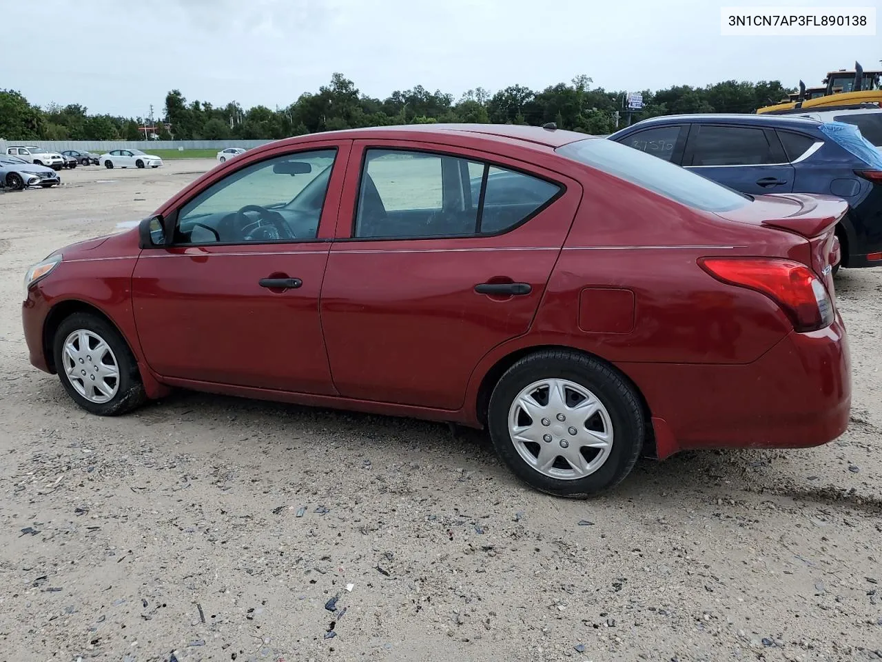 2015 Nissan Versa S VIN: 3N1CN7AP3FL890138 Lot: 69805304