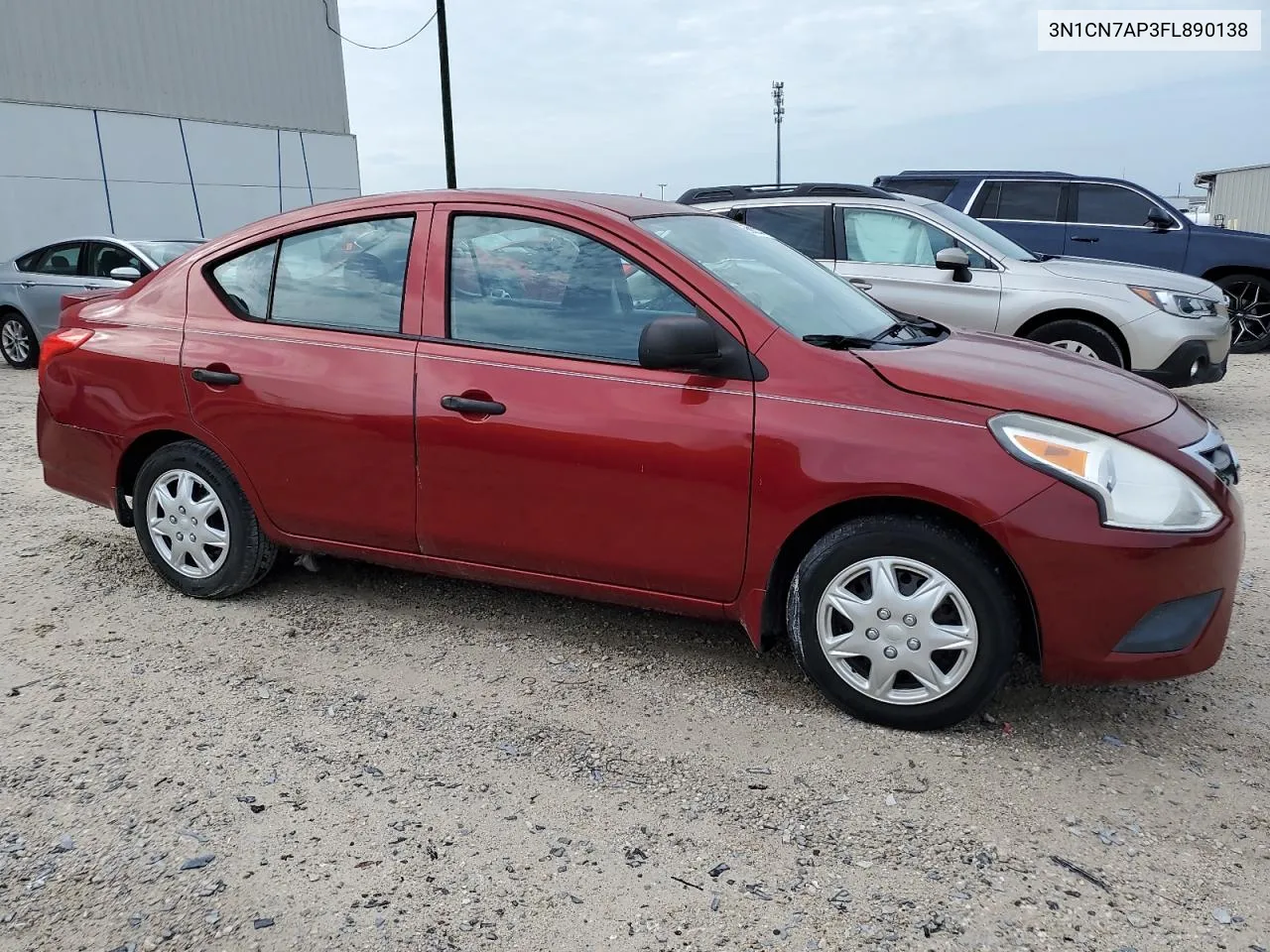 2015 Nissan Versa S VIN: 3N1CN7AP3FL890138 Lot: 69805304