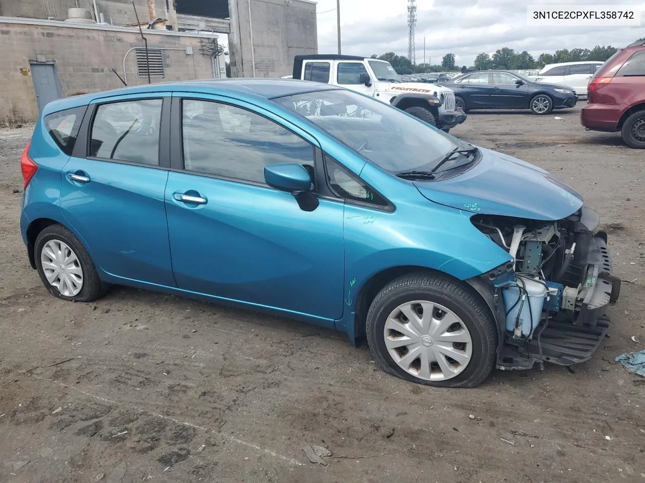 2015 Nissan Versa Note S VIN: 3N1CE2CPXFL358742 Lot: 71262054