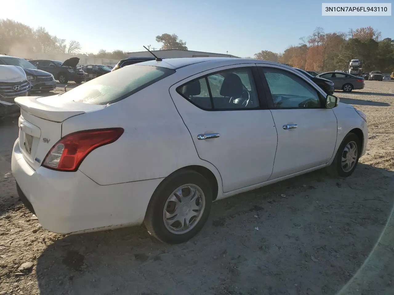 3N1CN7AP6FL943110 2015 Nissan Versa S